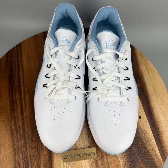 Nike Victory Pro 4 Golf Spikes Men\'s Size 15 White Psychic Blue FZ7611-101 main image 5